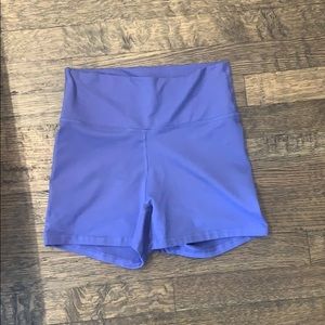 Blue Fabletics spandex shorts